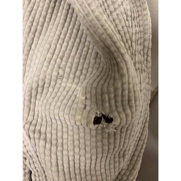 Vintage LL Bean Tan Corduroy Cotton Outdoors Button Down Shacket Shirt Sz Medium - Picture 6 of 7